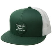 Brixton Men's Wheeler Mesh Trucker Cap Hat in Pine