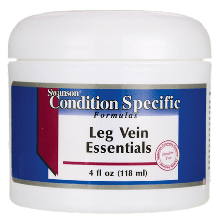 Swanson Leg Vein Essentials Cream 4 fl oz Cream (Best Cream For Spider Veins On Legs)