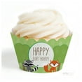 thumbnail image 2 of Woodland Friends Birthday Fox & Raccoon Cupcake Wrappers, 24-Pack, 2 of 3