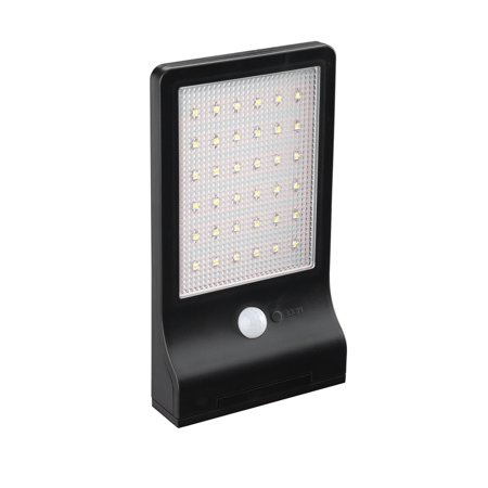 Link2Home EM-SL901B 350 Lumen LED Outdoor Solar Motion Sensor Slim Security Light with Photocell Technology  Black