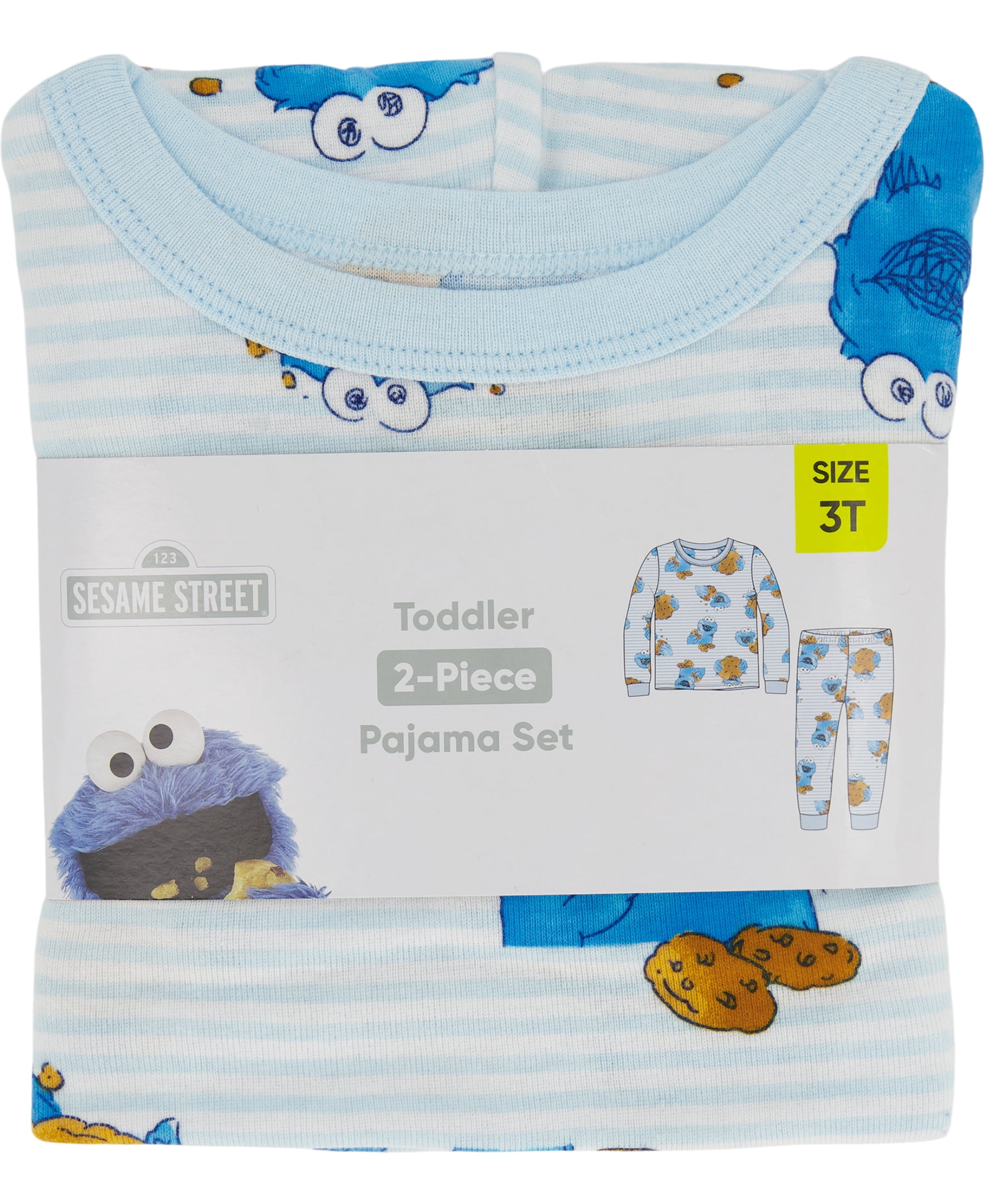 Sesame Street Toddler Boys Pajama Set, 2-Piece, Sizes 12M-5T