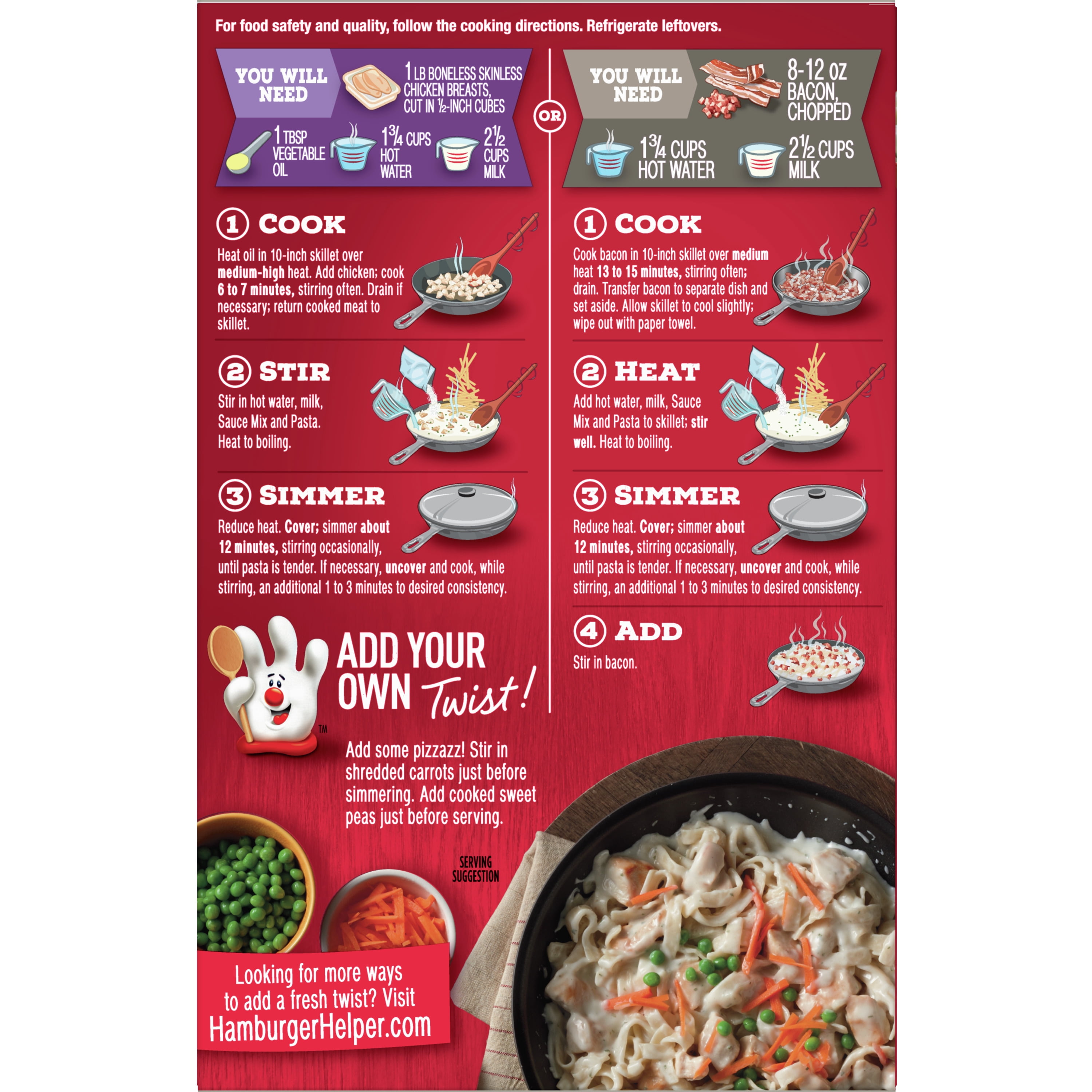 Betty Crocker Chicken Helper, Fettuccine Alfredo, 8.7 oz