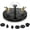 5.1in no Light, variant on Solar Bird Bath Fountain Pump, Solar-Powered Bird Fountains, 2.5w Solar Fountain Pump with 6 Nozzles for Pond, Pool, Garden, Fish Tank (5.1 in no Light)