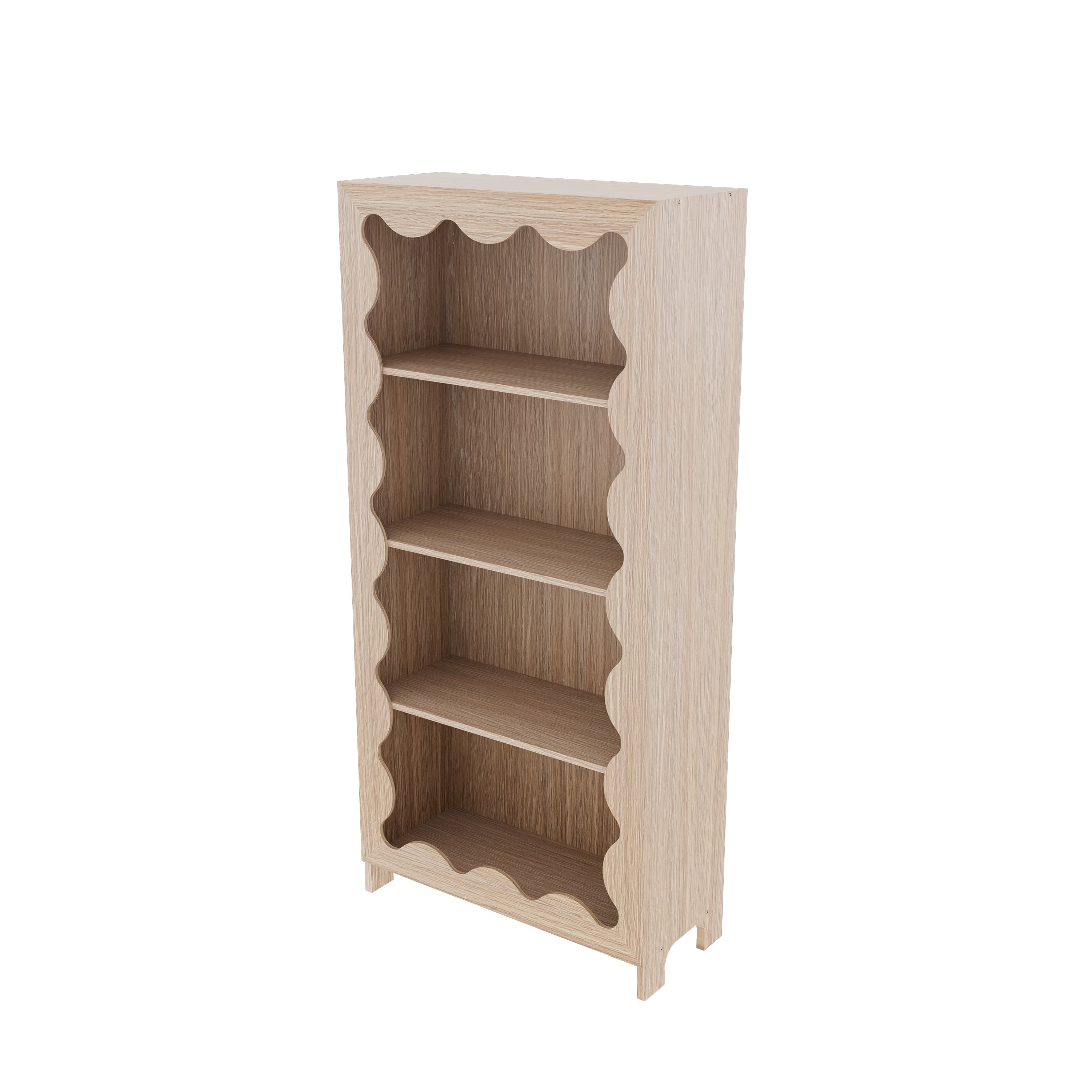 House of Happy Wiggle Bookshelf, Natural