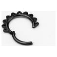 thumbnail image 4 of 16g Septum Jewelry 16 gauge Septum Rings for Women Black Surgical Steel Septum Hoop 8mm Spike Daith Piercing Jewelry, 4 of 4