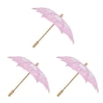 thumbnail image 3 of Bewildely Handmade Cotton Lace Parasol Mini Wedding Bridal Flower Umbrella Girls Type1 NO1, 3 of 6