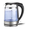 thumbnail image 1 of Hamilton Beach 1.7 L Double Wall Electric Kettle, Cordless Glass & Stainless-Steel Hot Water Boiler, 1500W, Model 40850, 1 of 5