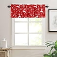 thumbnail image 3 of Curtain Valances for Windows, Christmas Elk Snowflake Christmas Tree Rod Pocket Valance Window Treatments Short Curtains for Kitchen Bathroom Living Room 54 x 18 Inches, 1 Panel, 3 of 6