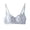Blue, variant on 2 Pack Womens Bras Lace Up Floral Print Seamless Lightweight Push Up With Cups No Underwire 3/4 Coverage Small Bust Bras