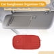 thumbnail image 3 of Clip para gafas de sol de coche Unique Bargains, soporte universal para gafas de sol en el parasol, PU de cuero rojo, 3 of 7