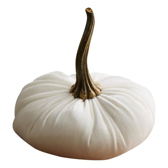 4.33in Assorted Sizes Velvet Artificial Pumpkins Faux Decorative Pumpkins Harvest Fall Decoration for Farmhouse Fall Halloween Thanksgiving Mantel Table Decor