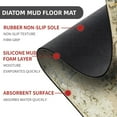 thumbnail image 2 of Diatomaceous Earth Bath Mat 20x31 Inch Abstract Art Golden Sun NonSlip Super Absorbent Fast Drying EcoFriendly Easy Clean Mat for Bathroom Kitchen Door Modern Artistic Appeal, 2 of 6
