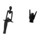 thumbnail image 5 of Figura de pensador abstracto,Figura de pensador abstracto de resina,estatua,escultura,Estatua del gesto de la roca,Estatuas y figuras de dedos con gestos de música rock,Esculturas de resina, 5 of 8