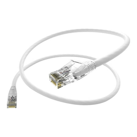 UPC: 0893339040812 | UNC Group Clearfit – Patch cable – RJ-45 (M) to RJ-45 (M) – 30 ft – CAT 6 – snagless – white