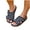 Black, variant on Large Size Sandals Women's Outer Wear One-line Wave Point Open Toe Beach Sandals