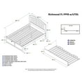 thumbnail image 6 of Richmond Platform Bed with Matching Foot Board with Twin Size Urban Trundle Bed in, Multiple Colors and Sizes, 6 of 6