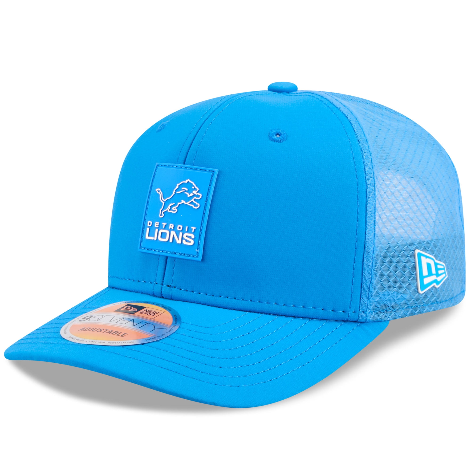 Men's New Era Blue/Gray Detroit Lions Break 59FIFTY Fitted Hat