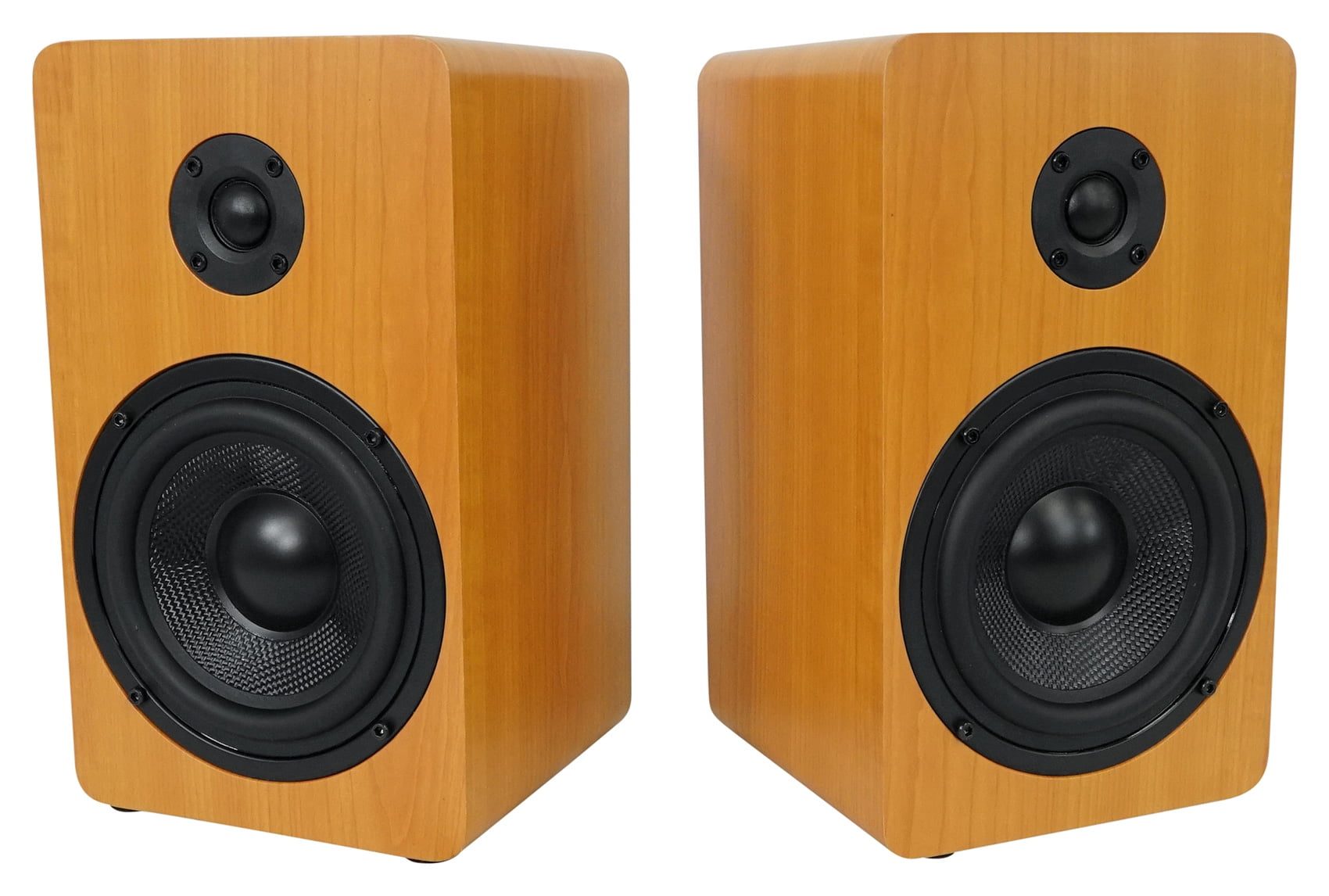 Pair Rockville RockShelf 54C 360w Wood 5.25" Home Theater Bookshelf