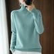 thumbnail image 4 of Suéter de cuello alto de otoño e invierno para mujer, suéter de punto de base interior de medio cuello alto suelto estilo coreano corto y grueso para mujer, 4 of 5