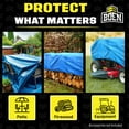 thumbnail image 6 of BOEN Multi-Purpose Poly Tarp, 5 ft x 7 ft, 4.2 Mil Thick, Blue, 6 of 8
