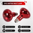 2 Pack 100W Reptile Heat Bulbs, Infrared Sunning Lamp for Turtle ...