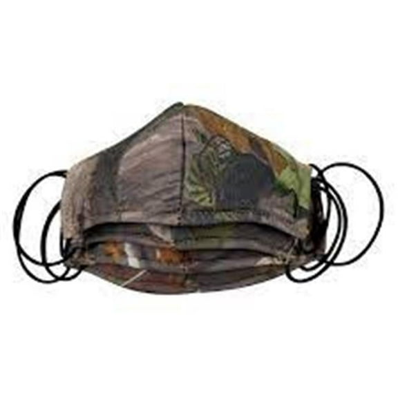 12 in. Large Reusacae Facemask, Camo - Pack of 4