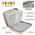 thumbnail image 4 of Haosy Accordion File Organizer Zipper Binder 500 Sheet 6-Tab Expanding File Folder Multi-Pocket 1.2 Inch 3 Ring Soft Pastel Rainbow Lemon, 4 of 7
