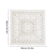 thumbnail image 3 of Mantel de Encaje, Cubremesa Cuadrado Bordado, Sobrepuesto de Estilo Vintage con Diseño Calado, 90x90 cm (35.4x35.4 pulgadas) para Mesas de Café, Bodas, Mesas de Comedor, 3 of 7