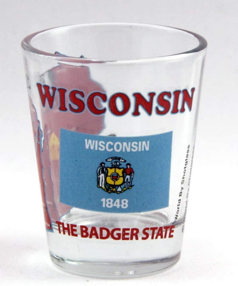 Wisconsin State Wraparound Shot Glass World By Shotglass wiwrap Wisconsin State Wraparound Shot Glass World By Shotglass wiwrap