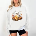 thumbnail image 2 of JSheng Women's Tops for Halloween Fashion Printed Crew Neck Long Sleeve Hoodless Sweatshirt Blouse, 2 of 5