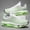 White And Green, variant on AOPLUS Men's Cushioned Running Sneakers with Breathable Mesh & Absorption - Low-Top / Sole Sneakers Suitable for Marathon, Jogging, Gym, Training, Daily Commuting - Spring Summer Fall Casual Footwear