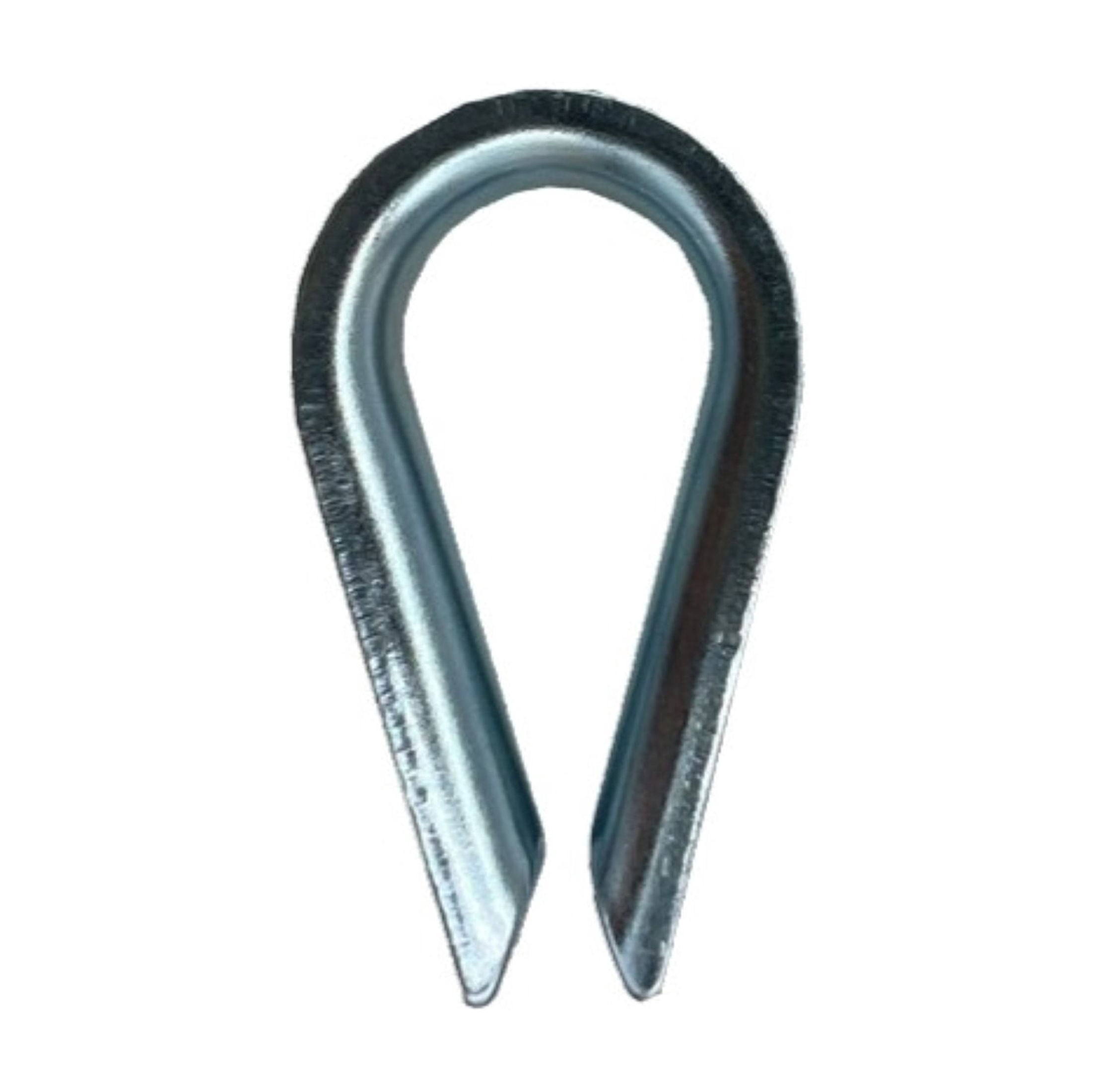 (5 pack) 3/16" Wire Rope Thimble & Clip Set, Steel, Zinc-Plated, Peerless Chain Company, #4718738, 1 Thimble, 3 Clips