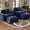Blue, variant on JULY'S SONG Oversized Accent Chair with Arms, Chenille Comfy Cloud Sofa Chairs in Living Room, Cozy Chair and a Half with Deep Seat, Modern Reading Chair for Bedroom, Beige