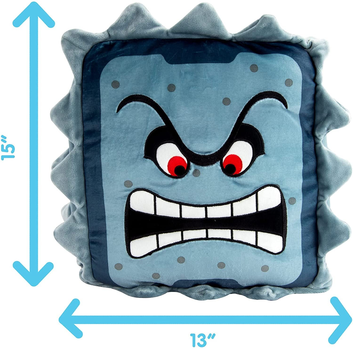 Club Mocchi Mocchi- Super Mario Thwomp Mega 15 inch Plush Stuffed