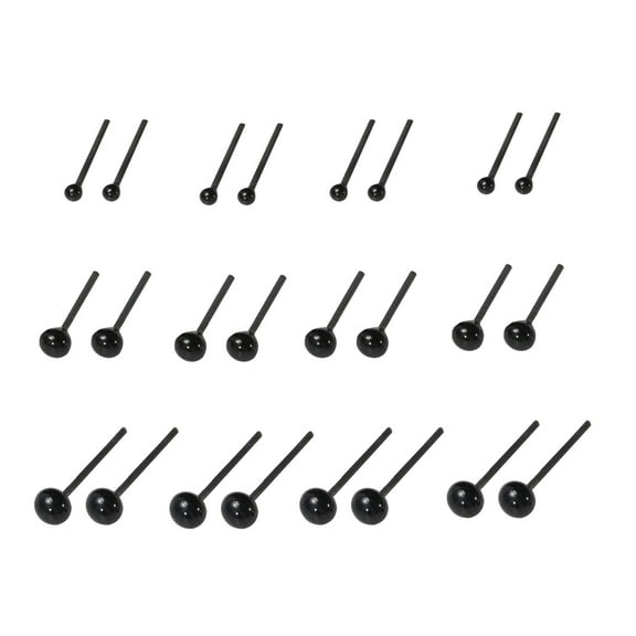 BESTOYARD tiny crafting eyes DIY Animal Eyes Black Plastic 300pcs