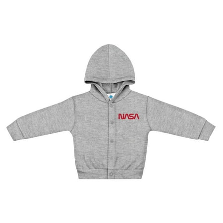 

Creative Knitwear Infant and Toddler NASA Snap Hoodie - Oxford 0-3 Months