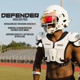 thumbnail image 2 of Hombreras de fútbol americano Battle Defender con ventilación aeroespacial, 2 of 9