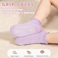 thumbnail image 5 of GENTABY Toddler Girls Ruffle Socks, Non-Slip Gripper Design for 1-7 Years, 12 Pairs, 5 of 7