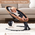 thumbnail image 4 of Columpio eléctrico Baby Swing Larex para bebés con mando a distancia, color gris, 4 of 7