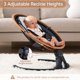 thumbnail image 4 of Columpio eléctrico Baby Swing Larex para bebés con mando a distancia, color gris, 4 of 7