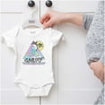 thumbnail image 5 of The Smurfs Cartoon Beach Vacation Romper Boys or Girls Infant Baby Brisco Brands NB, 5 of 6