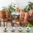 thumbnail image 2 of Greendale Home Fashions Kinnabari Stripe Outdoor Dining Chair Cushion, 2 of 8