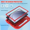 thumbnail image 3 of BMOUO Kids Case for Samsung Galaxy Tab A11+ Plus 11” 2026/A9+ Plus 11 Inch 2023, with Screen Protector, Shockproof Lightweight Stand Handle Samsung Galaxy Tab A11 Plus/A9 Plus Case for Kids, Red, 3 of 8