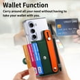 thumbnail image 2 of Decase Clear Phone Shell for Samsung Galaxy Z Fold5 5G 2023 7.6 inch,Transparent Crystal Anti-Scratch Cover With Finger Wristband Kickstand & Wallet Card Slots & Pen Slot for Samsung Z Fold5,Darkgreen, 2 of 7