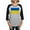 Heather/Black, variant on CafePress - Ukraine Flag Long Sleeve T Shirt - Womens Baseball Tee
