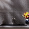 thumbnail image 5 of FASÄDE Ripple Decorative Vinyl Backsplash Panel in Galvanized Steel (6X6 Inch Sample, 5 of 5