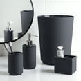 thumbnail image 6 of Mainstays Soft Touch Black Plastic Toothbrush Holder for Adults and Kids, 6 of 6