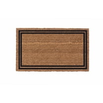 CocoMatsNMore Black Double Border Doormats with Vinyl Backing 18" x 30"