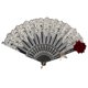 thumbnail image 4 of Palace Style Folding Fan Elegant Hand Fan Folding Fan For Performance Stage, 4 of 4