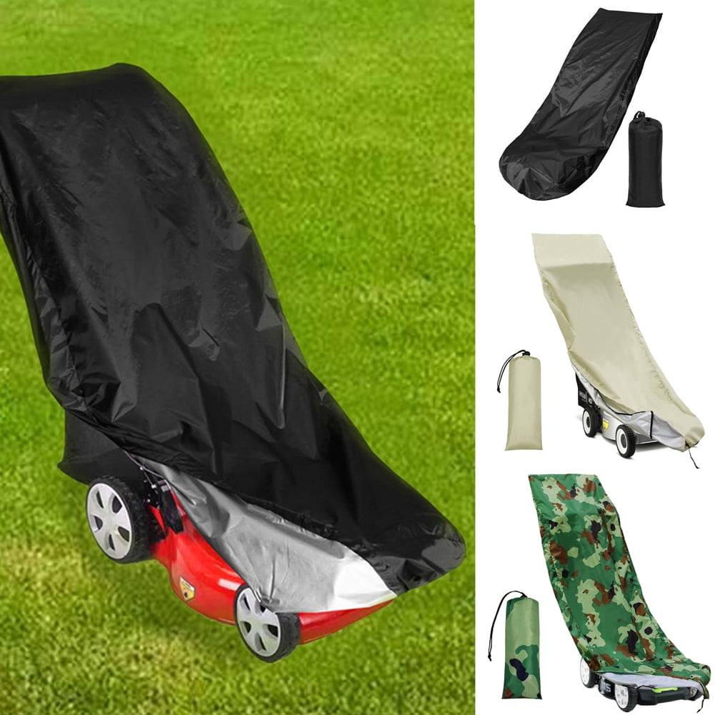 1pc Oxford Cloth Lawn Mower Cover Protector Sun Rain Dust Proof Auto Accessories 
